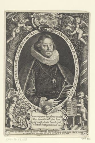 Portret van Leopold V, aartshertog van Oostenrijk by Lucas Kilian