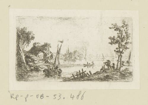 Riviergezicht by Johann Andreas Benjamin Nothnagel