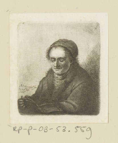 Lezende vrouw by Johann Andreas Benjamin Nothnagel