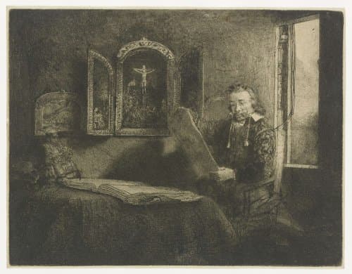 De apotheker Abraham Francen by Rembrandt van Rijn