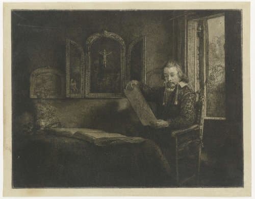 Abraham Francen by Rembrandt van Rijn