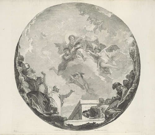 Hemelvaart van Maria by Francesco Bartolozzi