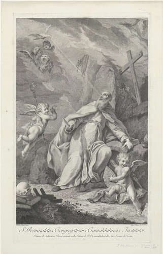 De heilige Romualdus by Francesco Bartolozzi