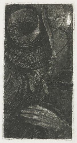 Pieter Haaringh: hands and hat by Rembrandt van Rijn