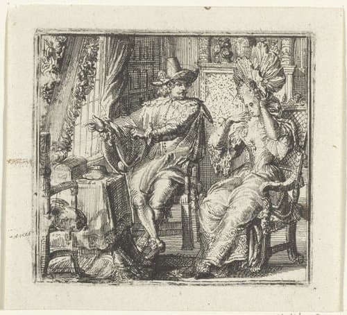 Illustratie voor de Decamerone van Boccaccio by Romeyn de Hooghe