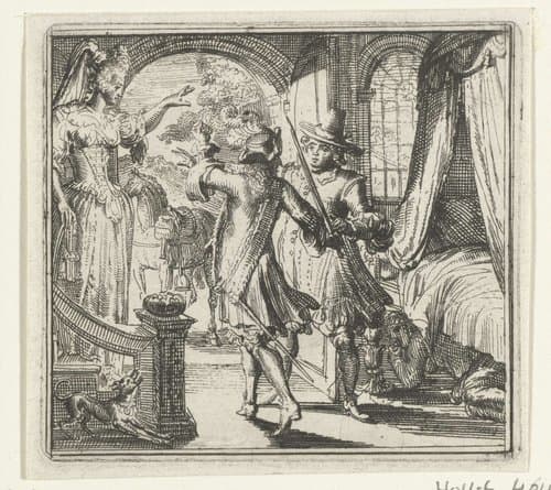 Illustratie voor de Decamerone van Boccaccio by Romeyn de Hooghe