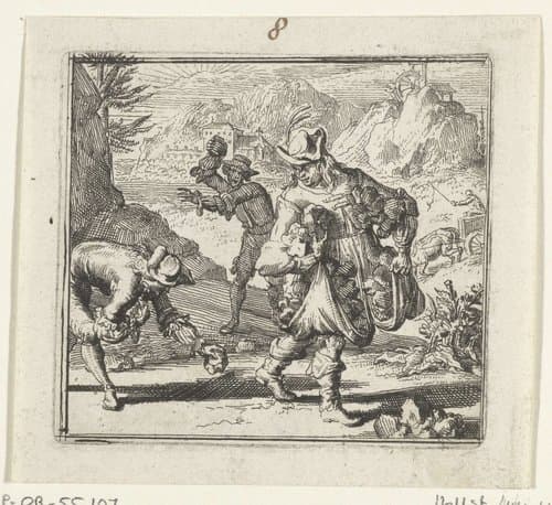 Illustratie voor de Decamerone van Boccaccio by Romeyn de Hooghe