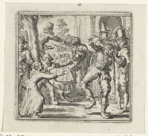 Illustratie voor de Decamerone van Boccaccio by Romeyn de Hooghe