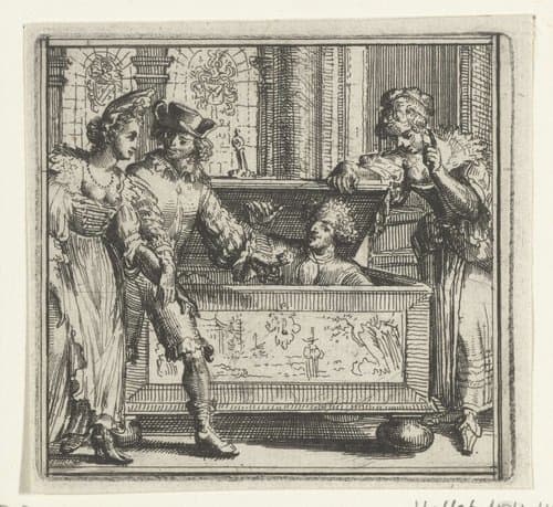 Illustratie voor de Decamerone van Boccaccio by Romeyn de Hooghe