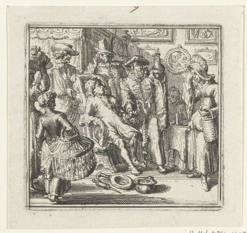 Illustratie voor de Decamerone van Boccaccio by Romeyn de Hooghe