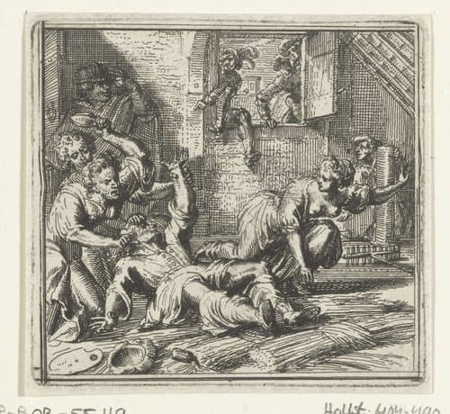 Illustratie voor de Decamerone van Boccaccio by Romeyn de Hooghe