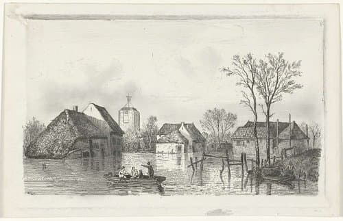 Overstroming bij Beesd by Willem Gruyter jr.