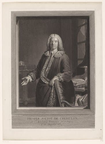 Portret van Prosper Jolyot de Crébillon