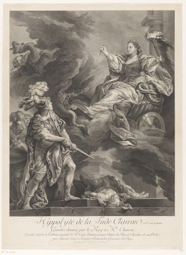 Portret van Claire Clairon in de rol van Medea by Laurent Cars
