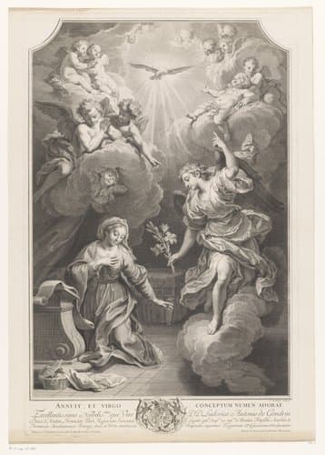Annunciatie by Louis Desplaces