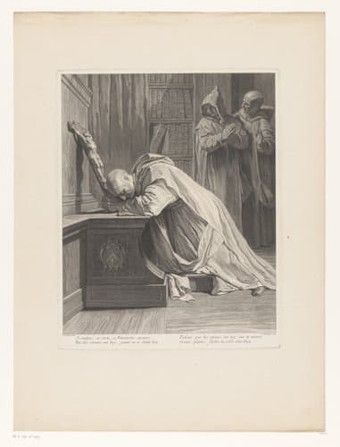 H. Bruno in gebed by Louis Desplaces