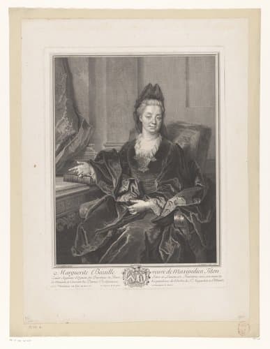 Portret van Marguerite Bécaille by Louis Desplaces
