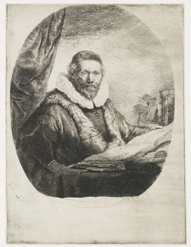Johannes Wtenbogaert by Rembrandt van Rijn