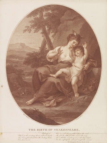 The birth of Shakespeare by Francesco Bartolozzi