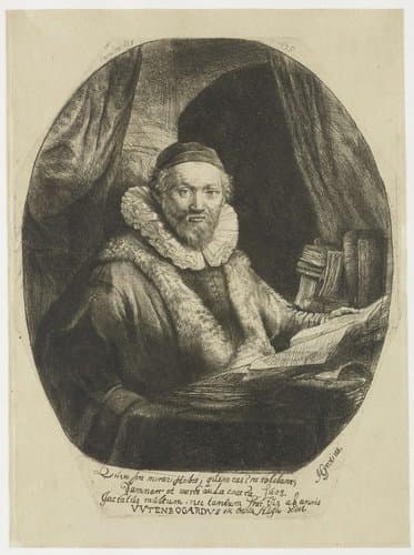 Jan Uytenbogaert by Rembrandt van Rijn