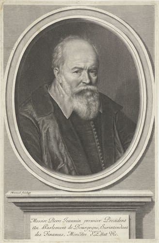 Portret van Pierre Jeannin by Robert Nanteuil