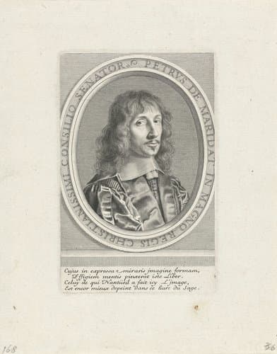 Portret van Pierre de Maridat by Robert Nanteuil