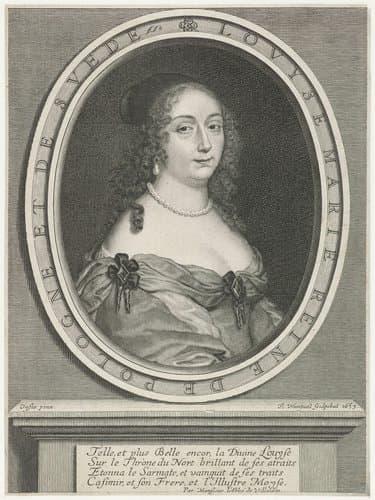 Portret van Louise Marie de Gonzague, koningin van Polen by Robert Nanteuil