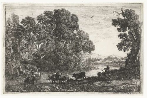 Koeienhoeder by Claude Lorrain