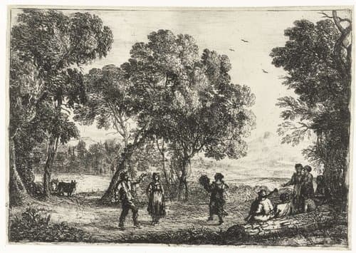 La Danse sous les arbres by Claude Lorrain