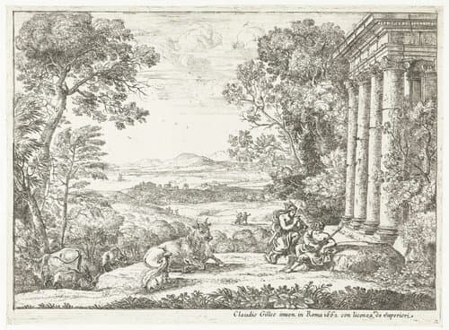 Mercure et Argus by Claude Lorrain