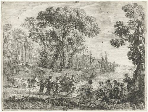 Roof van Europa by Claude Lorrain