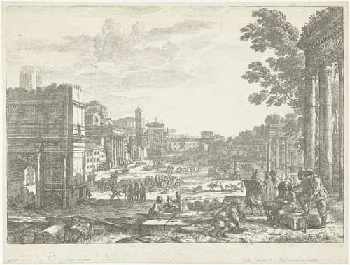 Forum Romanum te Rome by Claude Lorrain