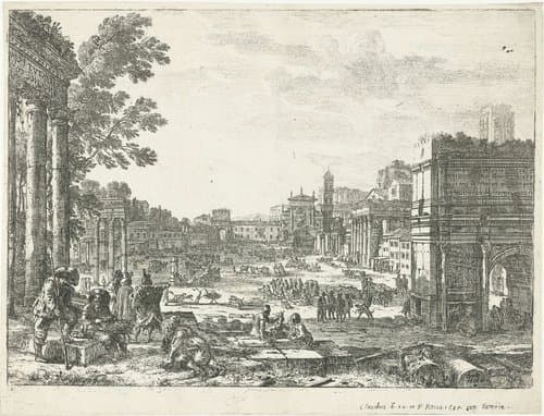 Forum Romanum te Rome by Claude Lorrain
