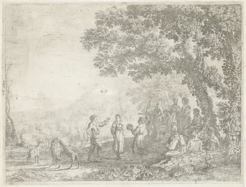Boerendans by Claude Lorrain
