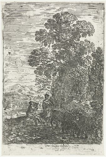 Le Pâtre et la bergère by Claude Lorrain