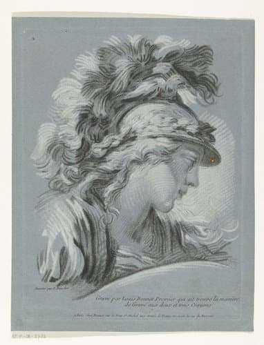 Buste van Minerva by Louis Marin Bonnet