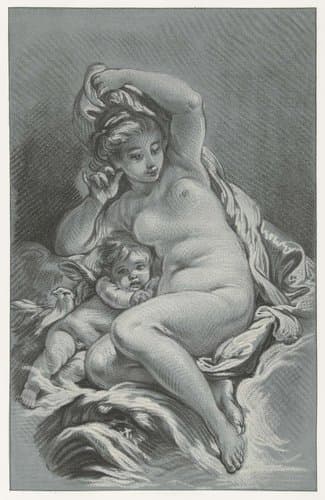 Venus en Cupido by Louis Marin Bonnet