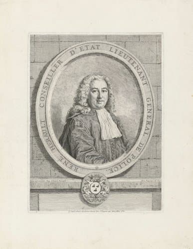 Portret van René Hérault by Jean-Etienne Liotard
