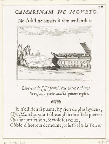 Geopend graf by Jacques Callot