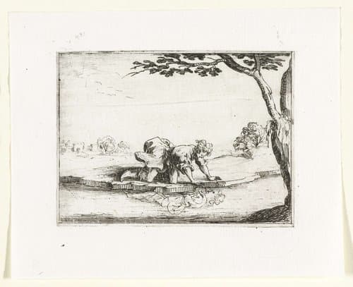 Kloosterleven in emblemen by Jacques Callot
