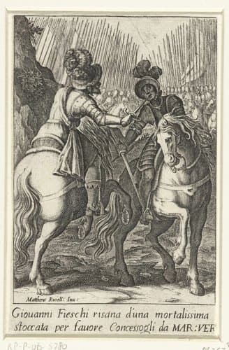Het wonder van Giovanni Fieschi by Jacques Callot