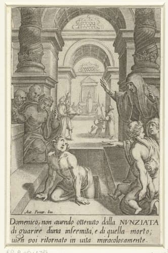 Het wonder van Domenico by Jacques Callot