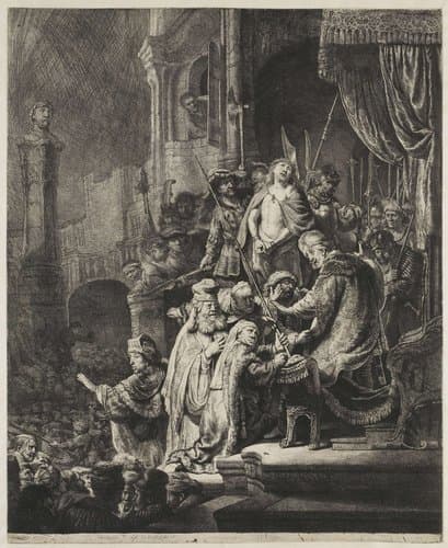 Christ before Pilate by Rembrandt van Rijn