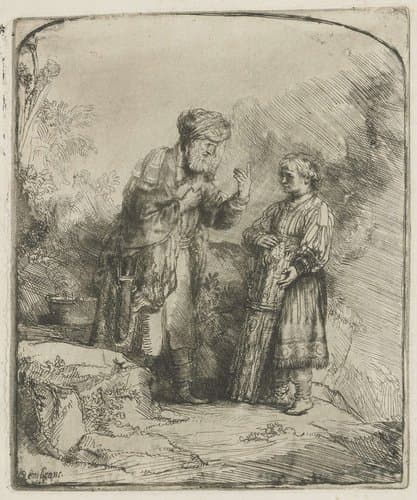 Abraham and Isaac by Rembrandt van Rijn