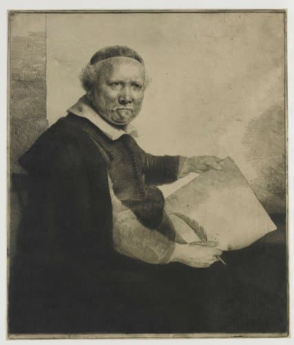 De grote Coppenol by Rembrandt van Rijn