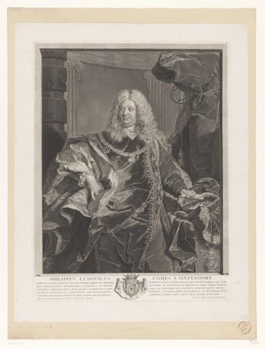 Portret van Philipp Ludwig Wenzel von Sinzendorf by Claude Drevet