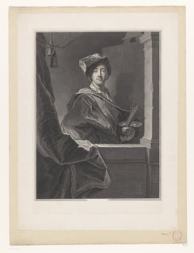 Hyacinthe Rigaud by Pierre Drevet