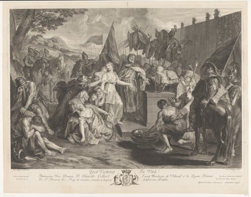 Offer van Jefta by Gaspard Duchange