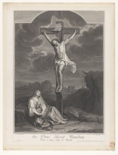 Christus aan het kruis by Claude Duflos