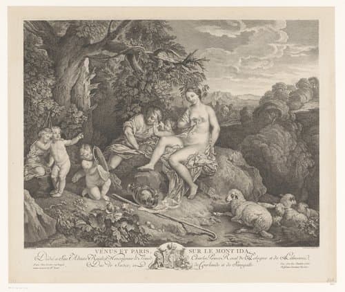 Venus en Paris op de berg Ida by Jean Pierre Julien Dupin (II)